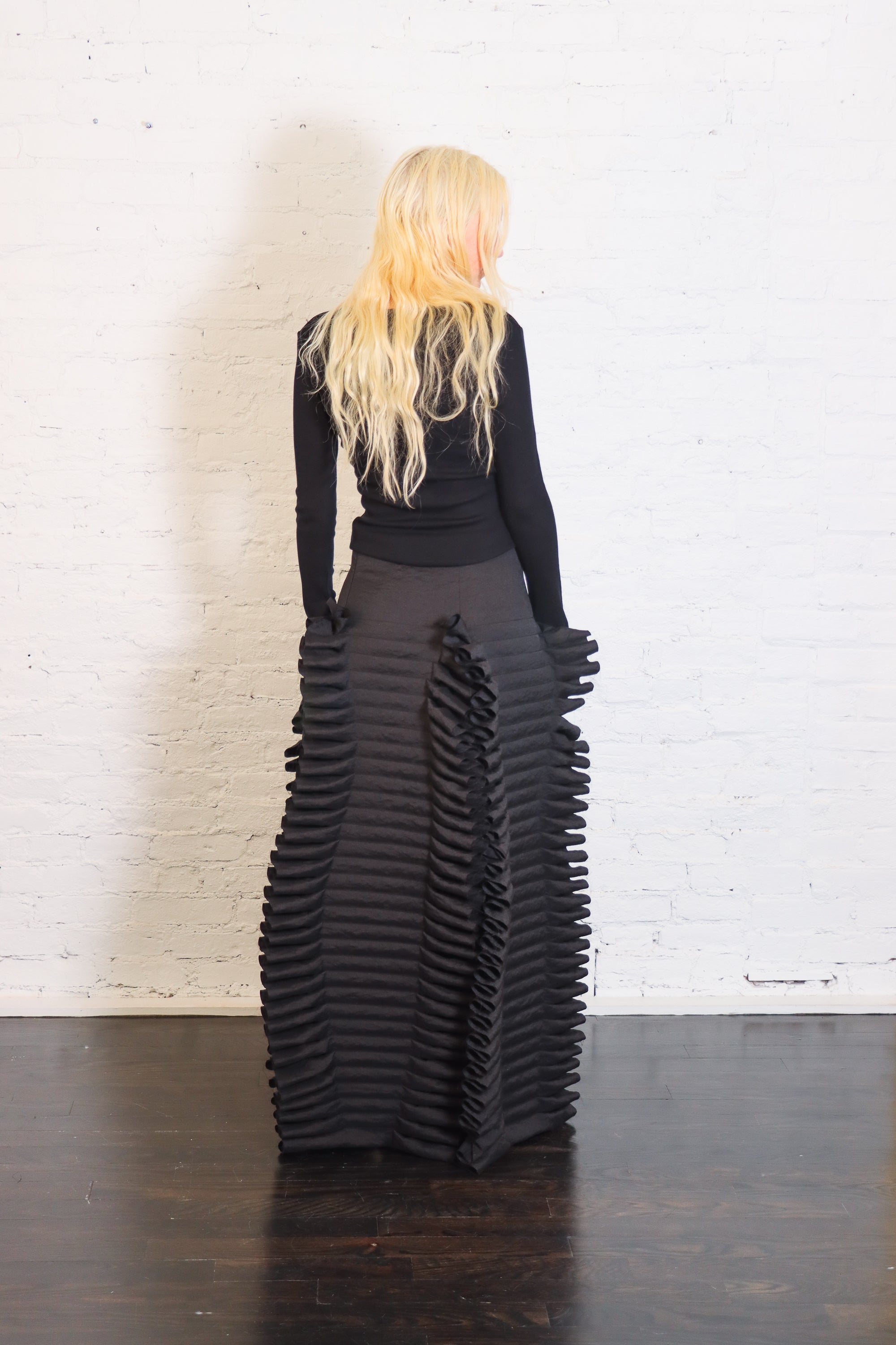Laminary Skirt in Black by A.W.A.K.E. Mode-A.W.A.K.E. Mode-Idlewild-Cincinnati