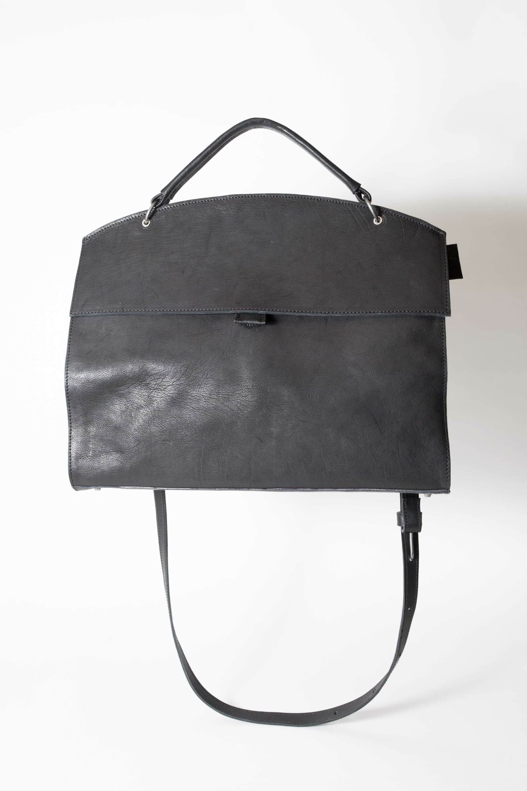 Large Archaic Bag in Black by Miranda Kaloudis-Bags-MDK-Idlewild