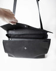 Large Archaic Bag in Black by Miranda Kaloudis-Bags-MDK-Idlewild