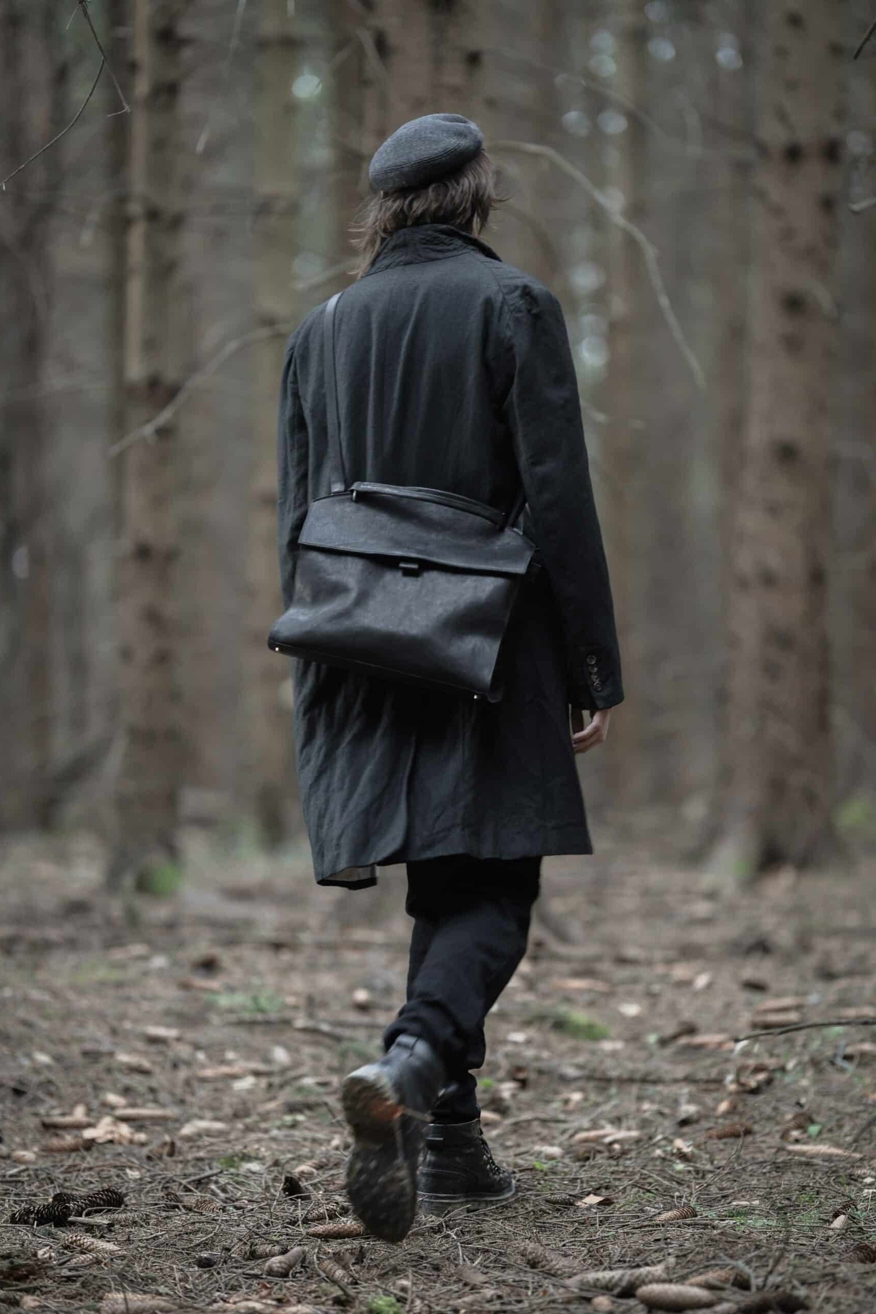 Large Archaic Bag in Black by Miranda Kaloudis-Bags-MDK-Idlewild