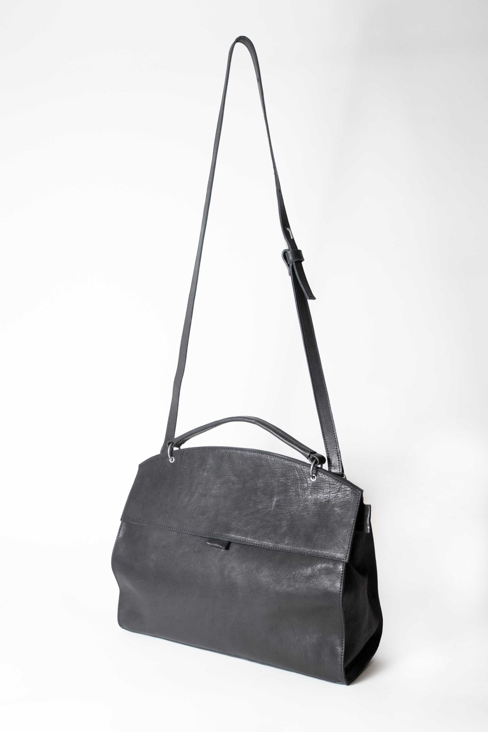 Large Archaic Bag in Black by Miranda Kaloudis-Bags-MDK-Idlewild