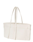Large Washed Canvas 6 Pocket Tote in White by Amiacalva-Amiacalva-Idlewild-Cincinnati