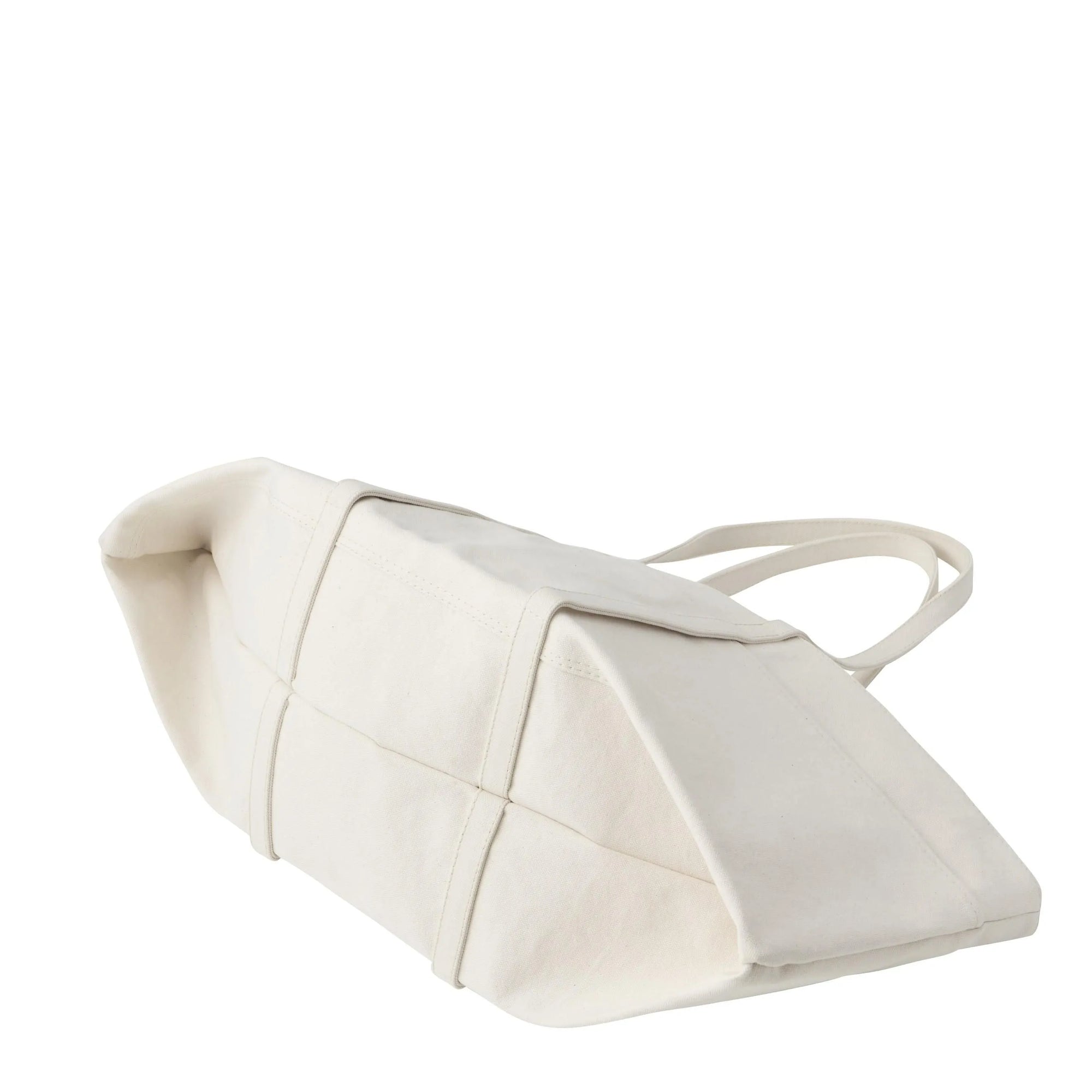Large Washed Canvas 6 Pocket Tote in White by Amiacalva-Amiacalva-Idlewild-Cincinnati