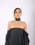 Liberta Bar Choker in Black by Aumorfia-Idlewild
