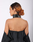 Liberta Bars Choker in Black by Aumorfia-Aumorfia-Idlewild-Cincinnati