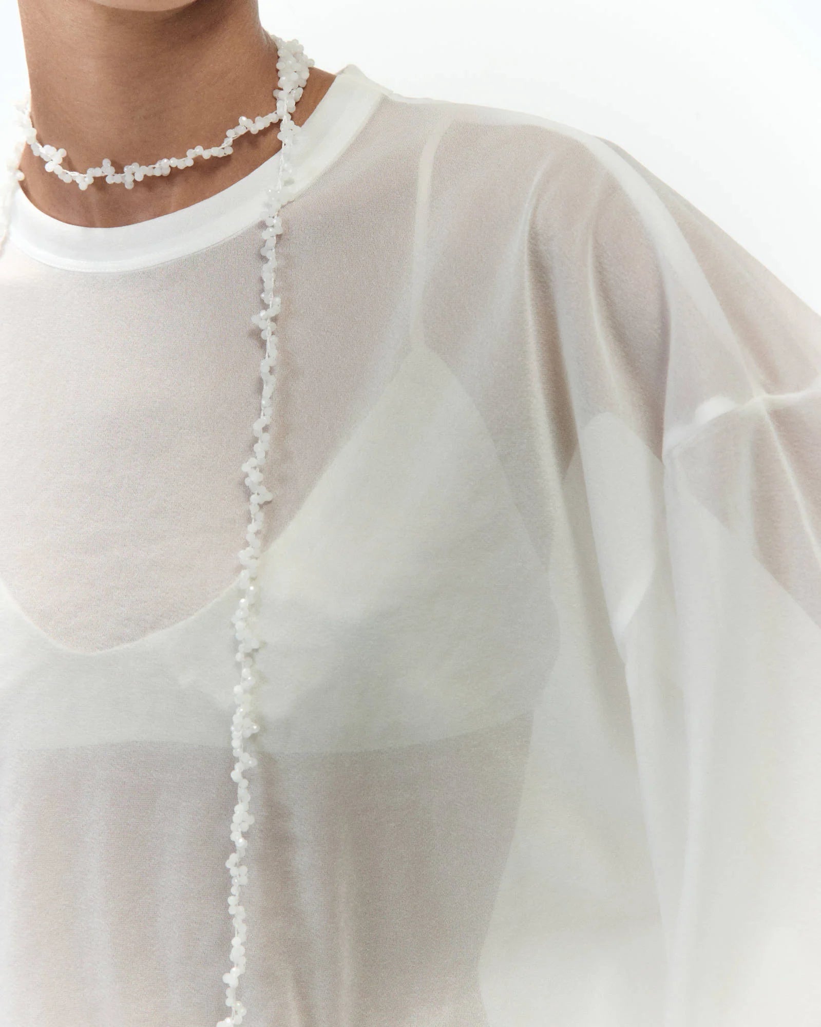 Light Jersey T-Shirt in Bianco by Alysi - Idlewild