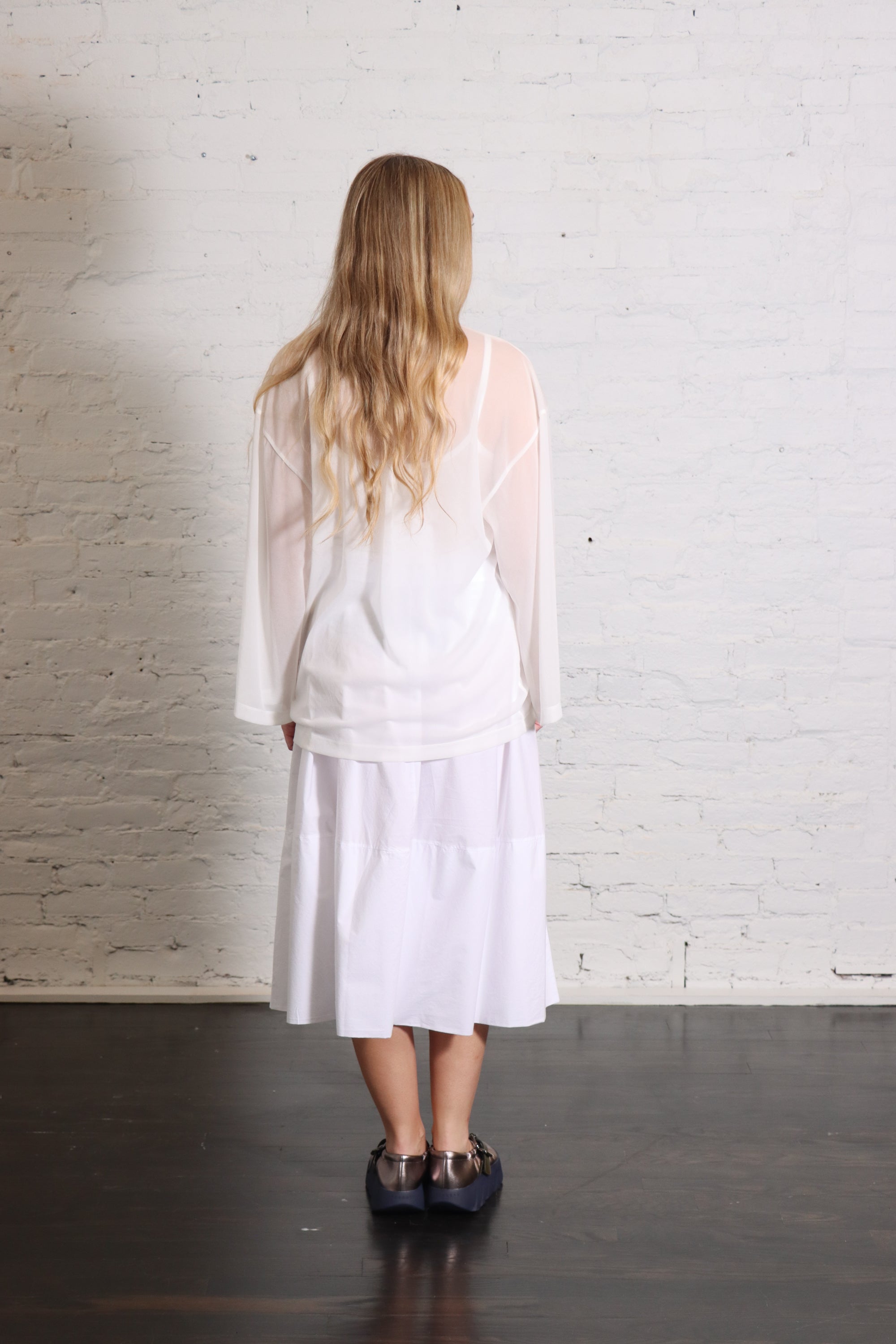 Light Jersey T-Shirt in Bianco by Alysi-Alysi-Idlewild-Cincinnati