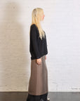 Light Satin Lingerie Skirt in Caffe by Alysi-Alysi-Idlewild-Cincinnati