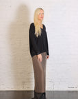 Light Satin Lingerie Skirt in Caffe by Alysi-Alysi-Idlewild-Cincinnati