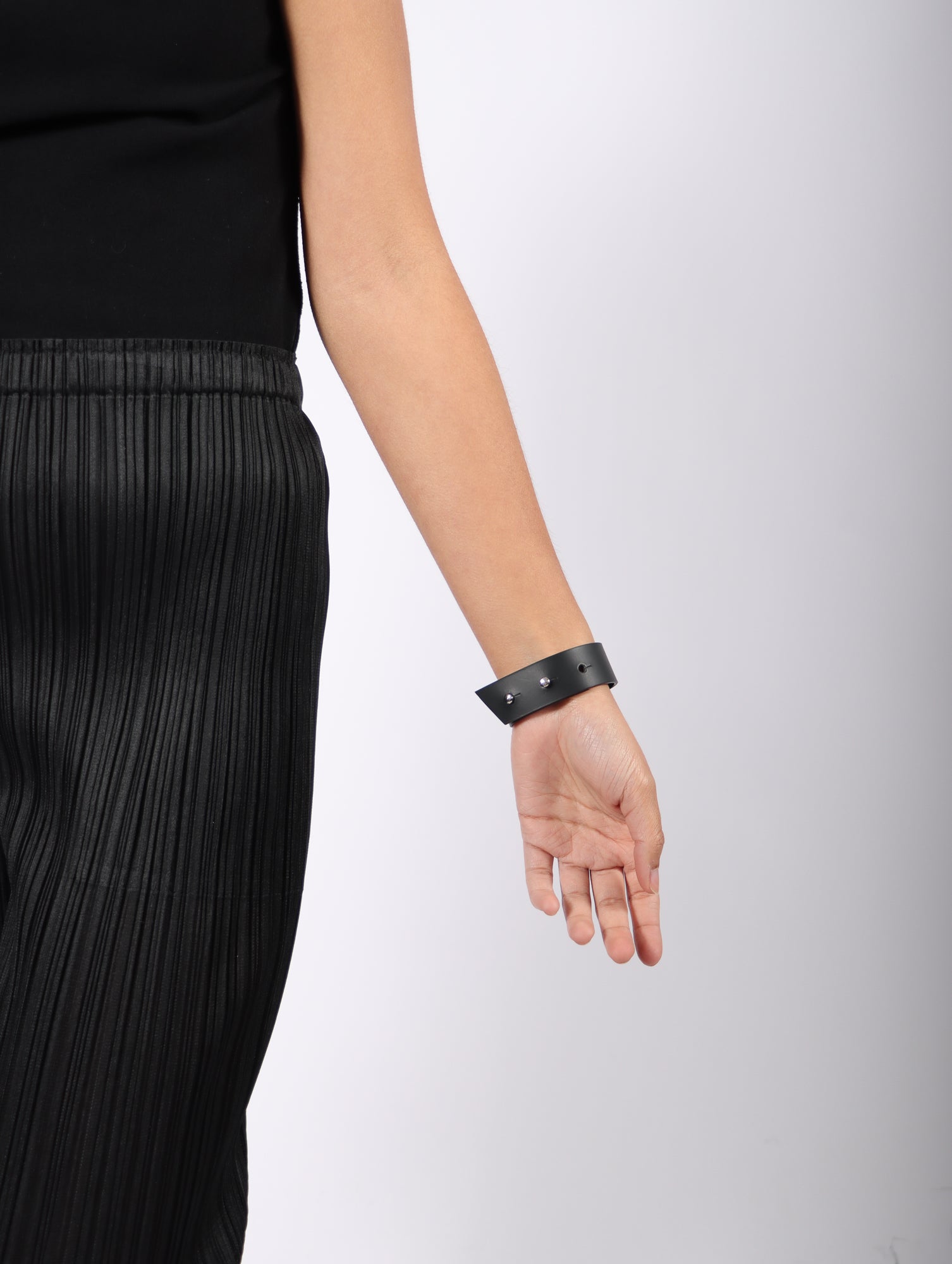 Line PS Cuff in Black by Aumorfia-Idlewild