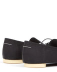 Logo Ballet Flat in Black by MM6 Maison Margiela-MM6-Idlewild