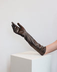 Long Leather Gloves in Warm Black by Liviana Conti-Liviana Conti-Idlewild