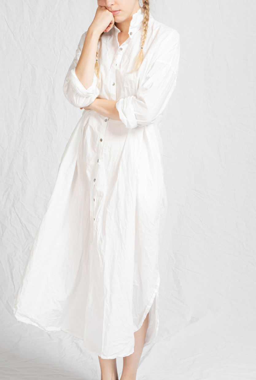 Long Shirt Dress TC in Milk by Album Di Famiglia-Album Di Famiglia-Idlewild