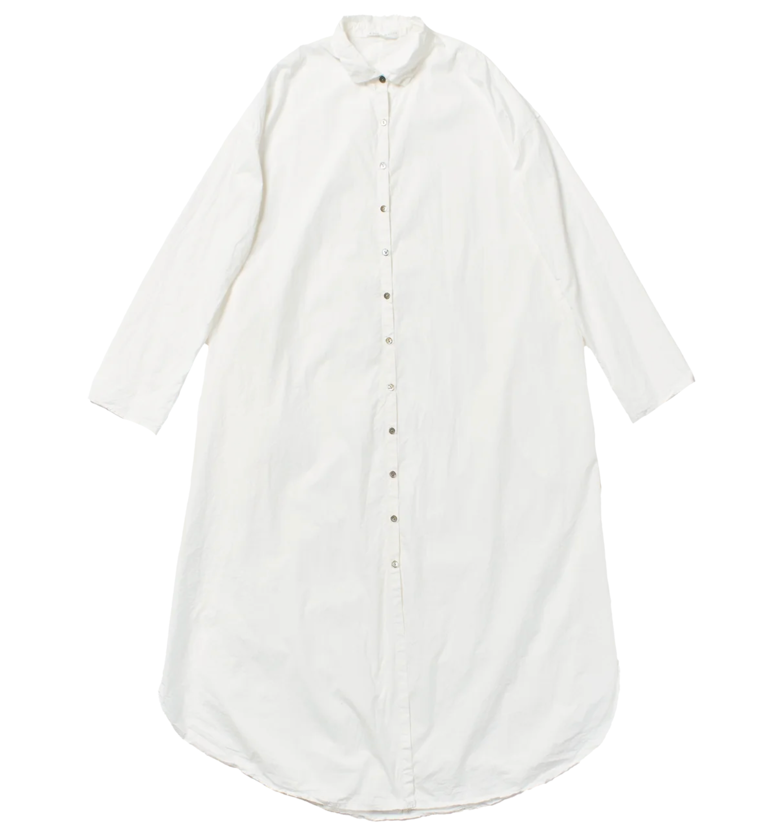 Long Shirt Dress TC in Milk by Album Di Famiglia-Album Di Famiglia-Idlewild