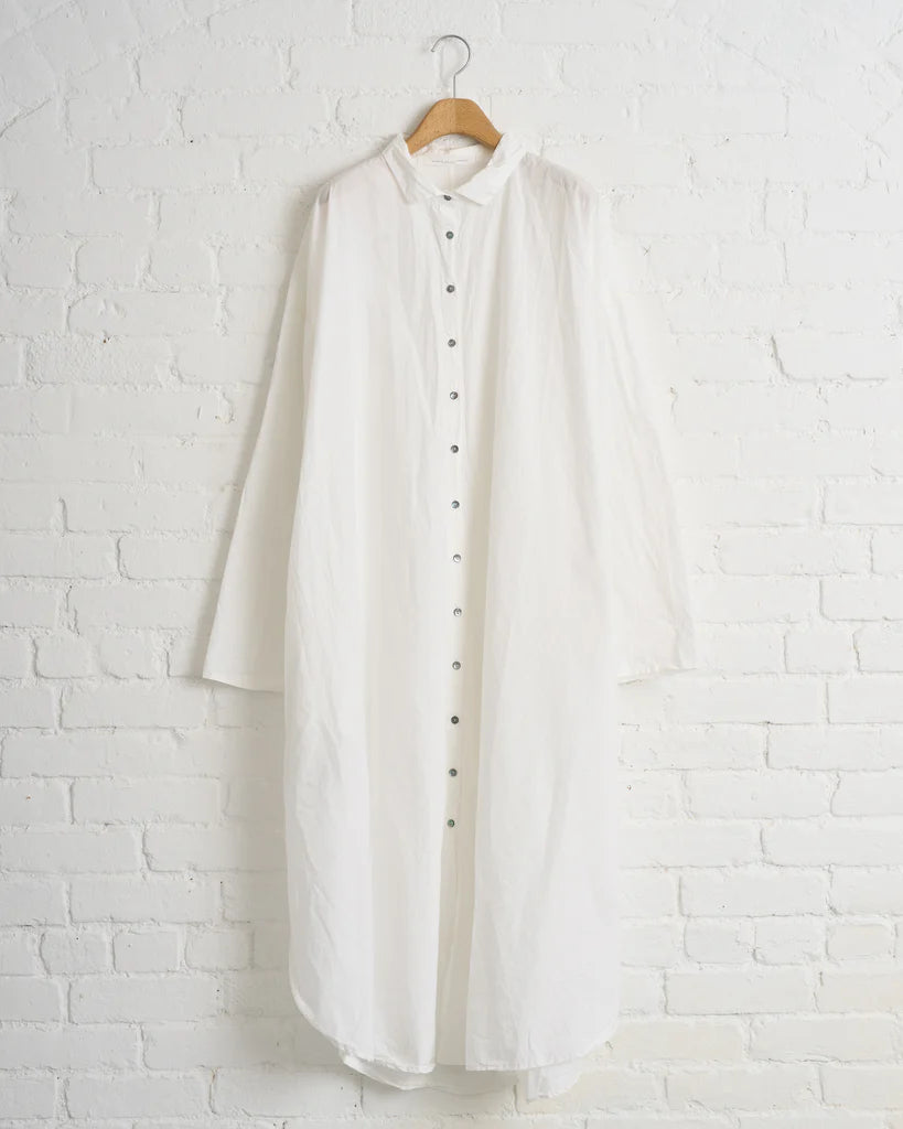 Long Shirt Dress TC in Milk by Album Di Famiglia-Album Di Famiglia-Idlewild