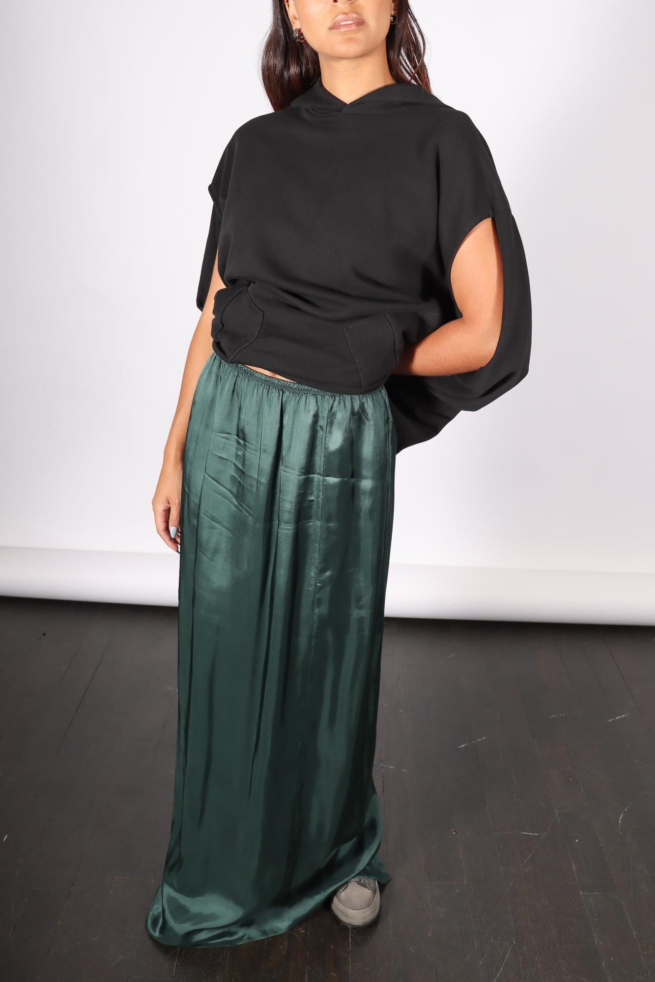 Long Skirt in Green by MM6 Maison Margiela