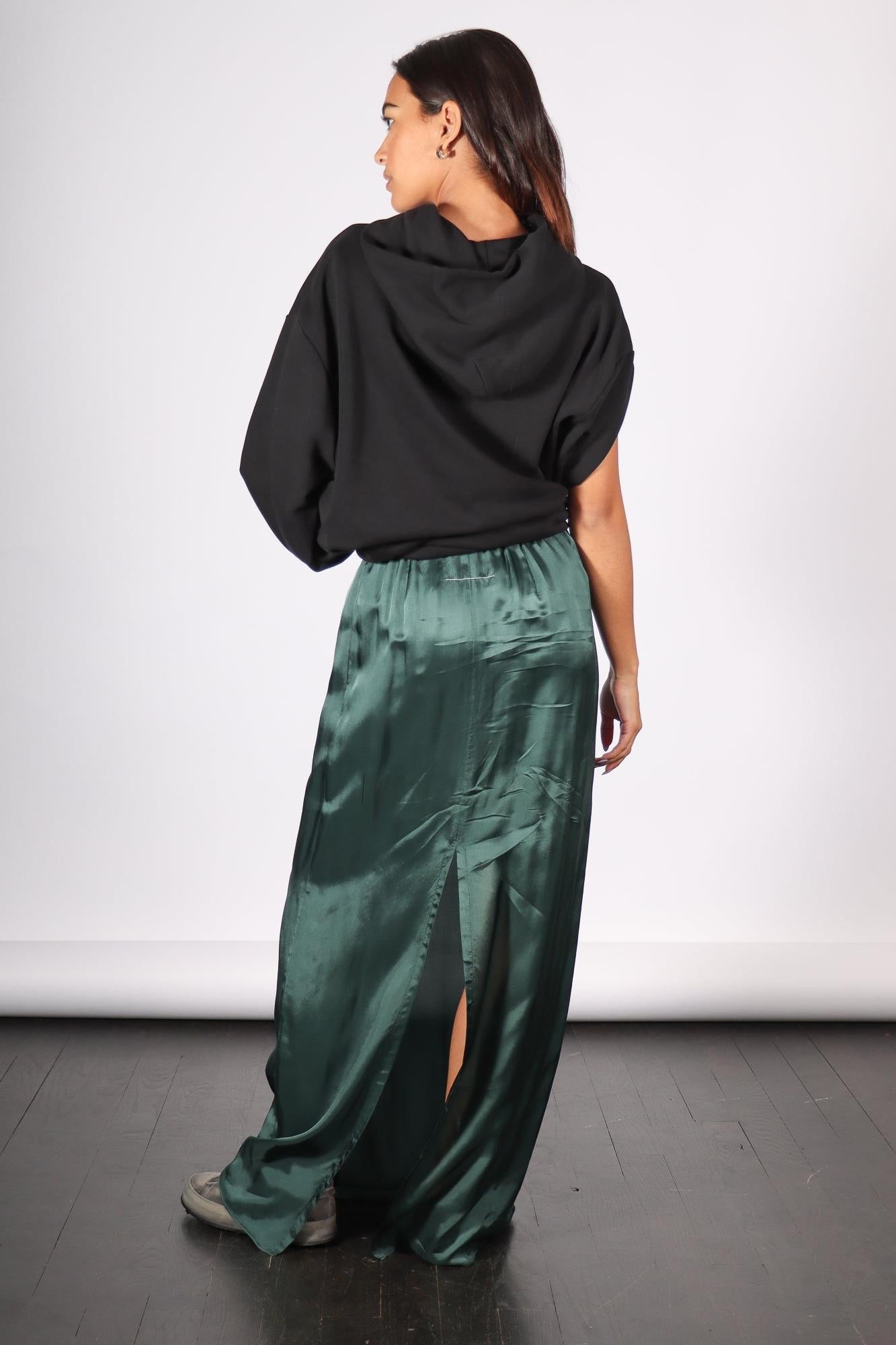 Long Skirt in Green by MM6 Maison Margiela