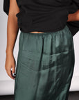 Long Skirt in Green by MM6 Maison Margiela