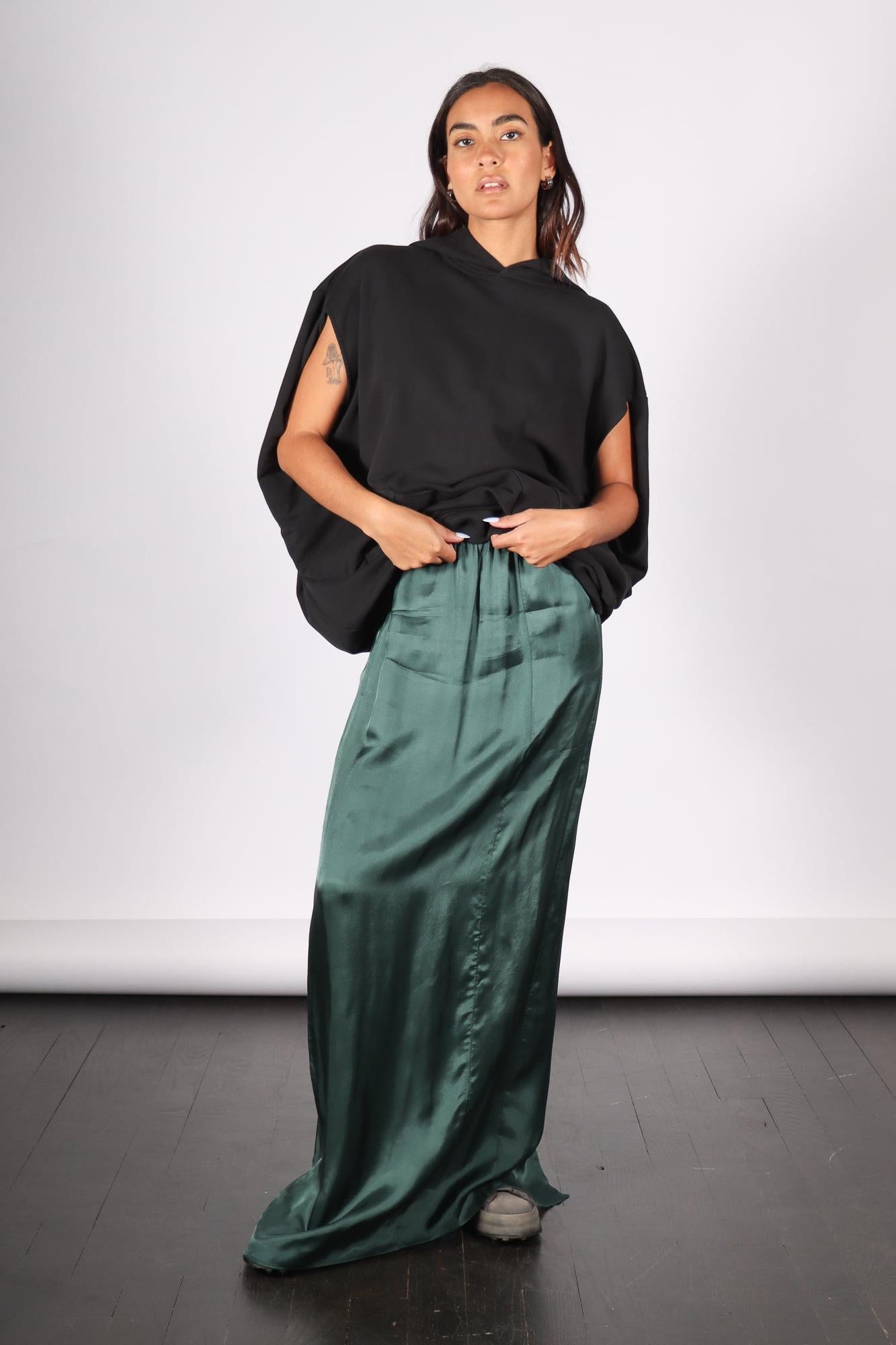 Long Skirt in Green by MM6 Maison Margiela