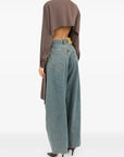 Long Sleeved Tunic Shirt in Brown by MM6 Maison Margiela-MM6-Idlewild-Cincinnati