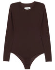 Longsleeve Bodysuit in Brown by MM6 Maison Margiela-MM6-Idlewild-Cincinnati