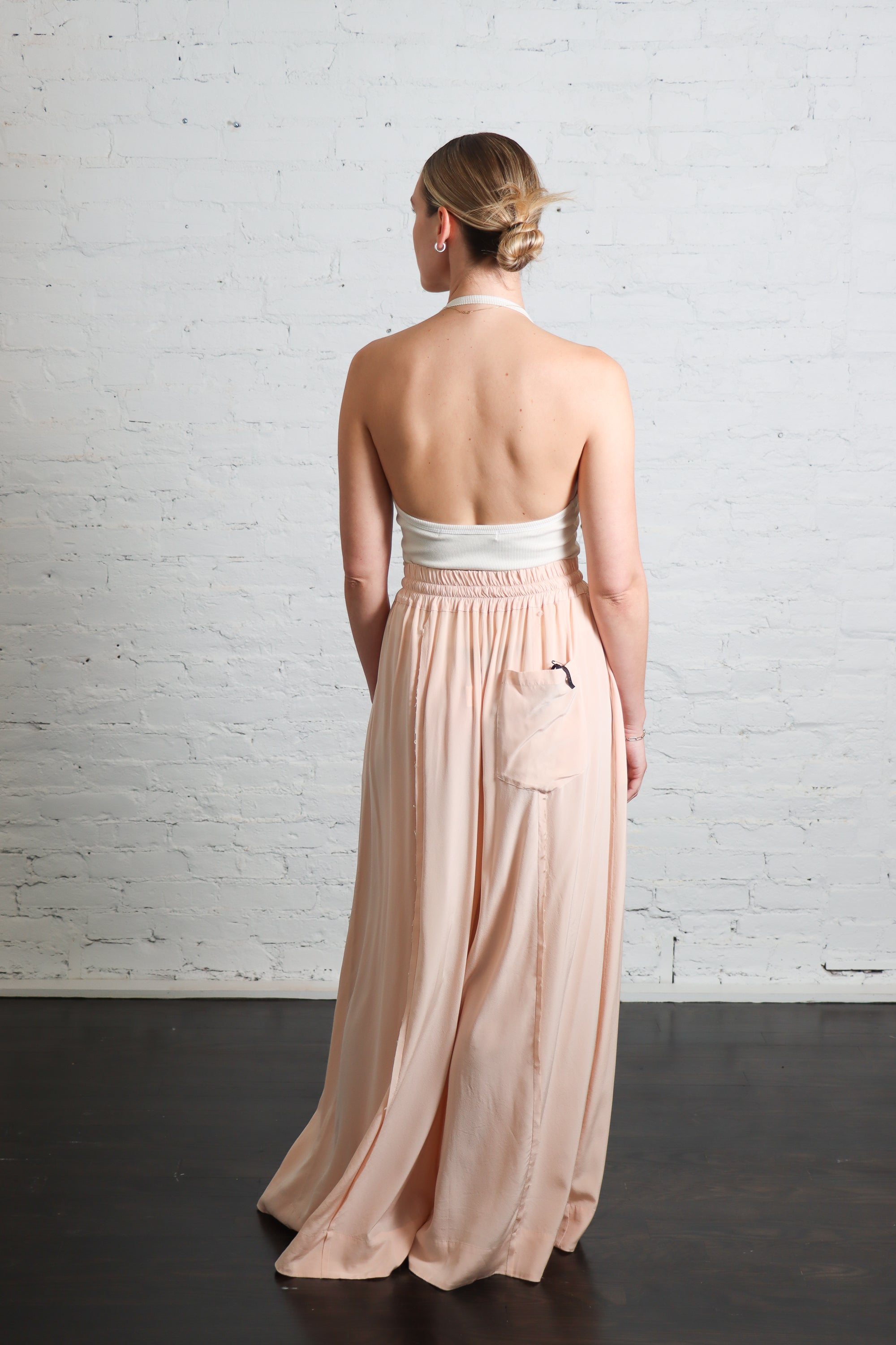 Loose Silk Trousers in Carne by Serien°umerica-Serien°umerica-Idlewild-Cincinnati