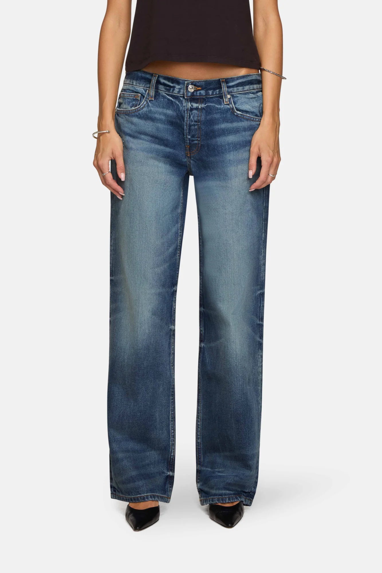 Low Rise Baggy Jeans in Tommy by EB Denim-EB Denim-Idlewild