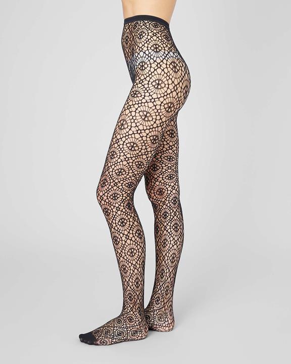 Lykke Net Tights in Black by Swedish Stockings-Swedish Stockings-Idlewild-Cincinnati