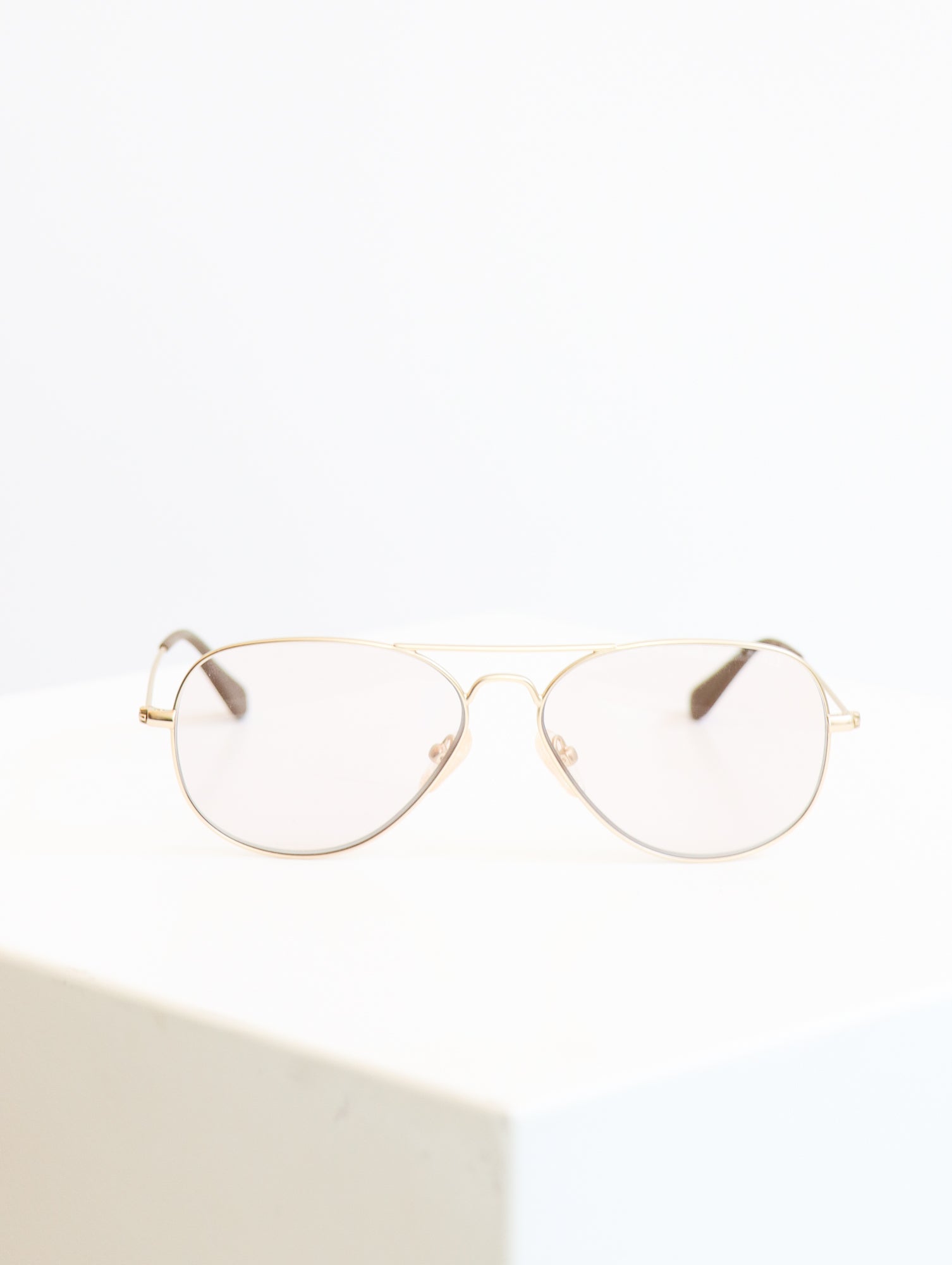 Mabuhay Readers in Matte Gold and Charcoal by Caddis-Caddis Eyewear-Idlewild