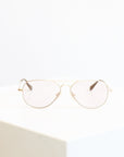 Mabuhay Readers in Matte Gold and Charcoal by Caddis-Caddis Eyewear-Idlewild