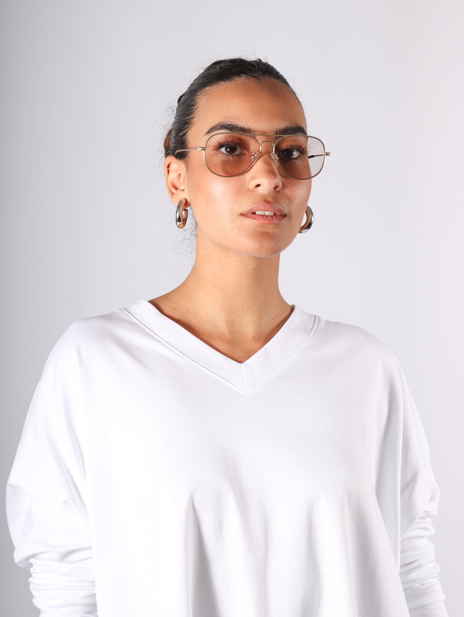 Mabuhay Readers in Matte Gold and Charcoal by Caddis-Caddis Eyewear-Idlewild-Cincinnati