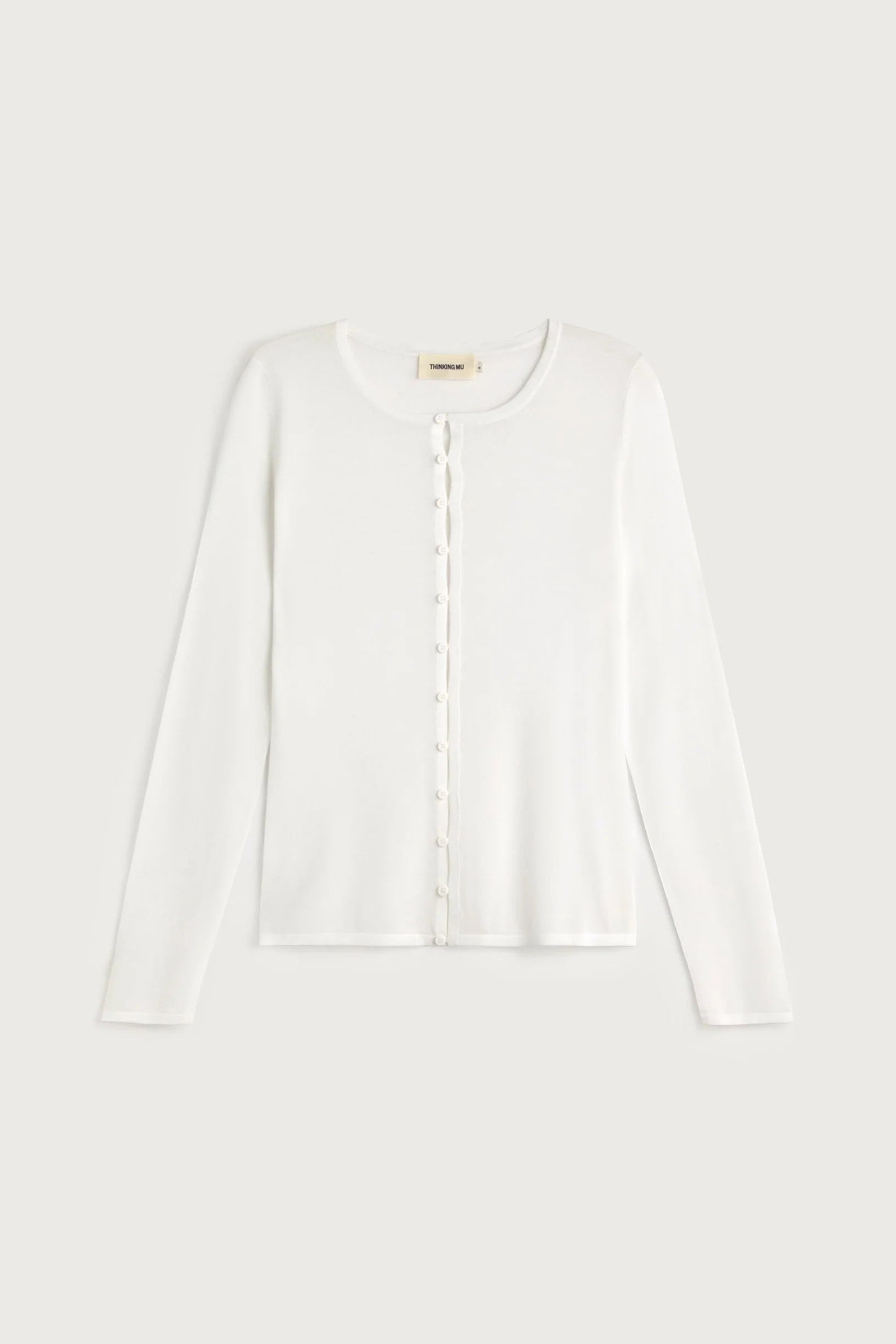 Manon Knitted Cardigan in Pannacota by Thinking Mu-Thinking MU-Idlewild-Cincinnati