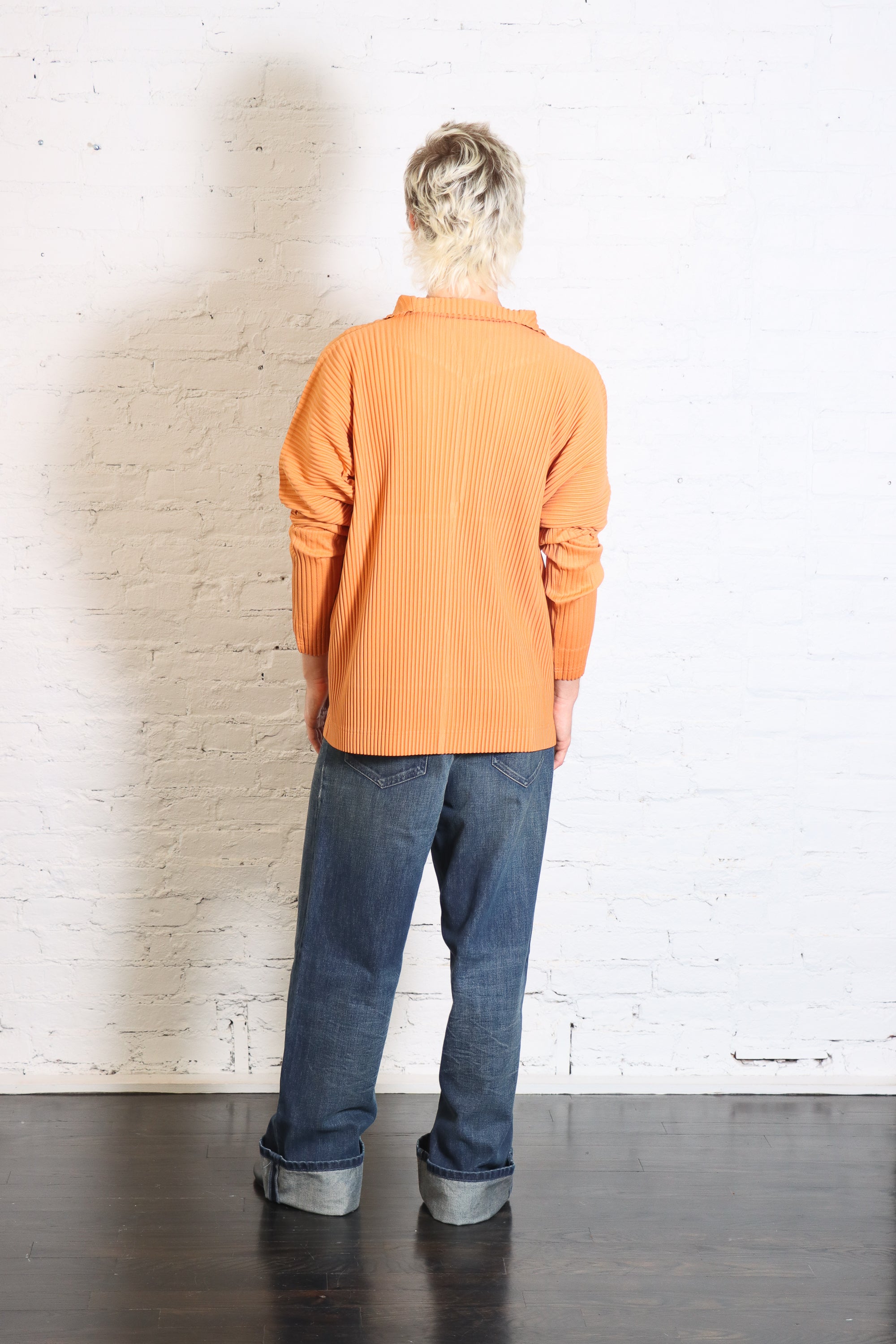 March Monthly Colors Quarter-Zip in Manarola Brick Brown by Homme Plissé Issey Miyake-Homme Plissé Issey Miyake-Idlewild-Cincinnati