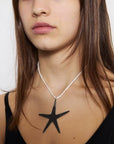 Marta Star Necklace in Silver/White by Eyland-Jewelry-Eyland-Idlewild