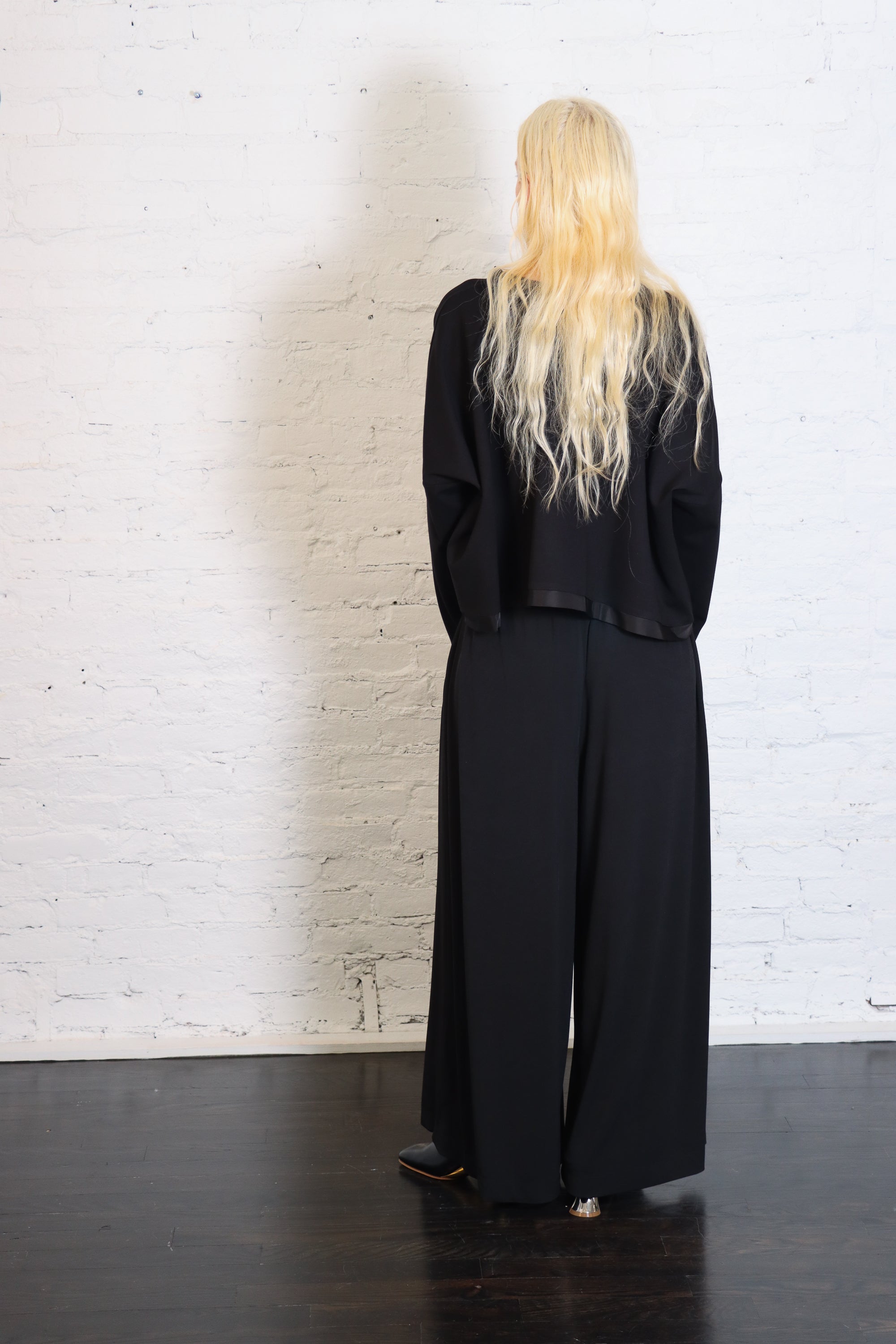 Matte Jersey Palazzo Pants in Black by Planet-Planet-Idlewild-Cincinnati