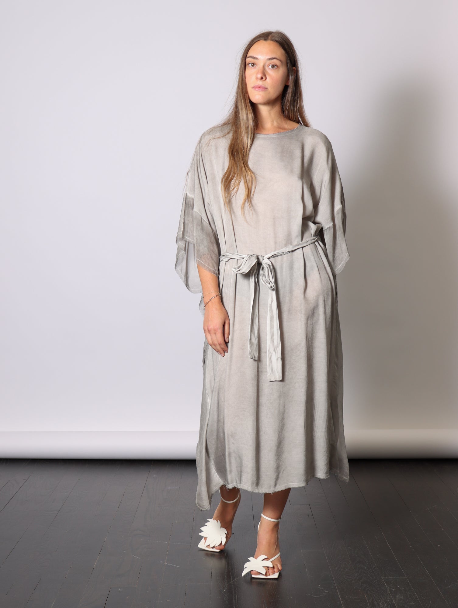 Maxi Insert Dress in Grey Shadow by Sanctamuerte-SANCTAMUERTE-Idlewild-Cincinnati