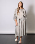 Maxi Insert Dress in Grey Shadow by Sanctamuerte-SANCTAMUERTE-Idlewild-Cincinnati