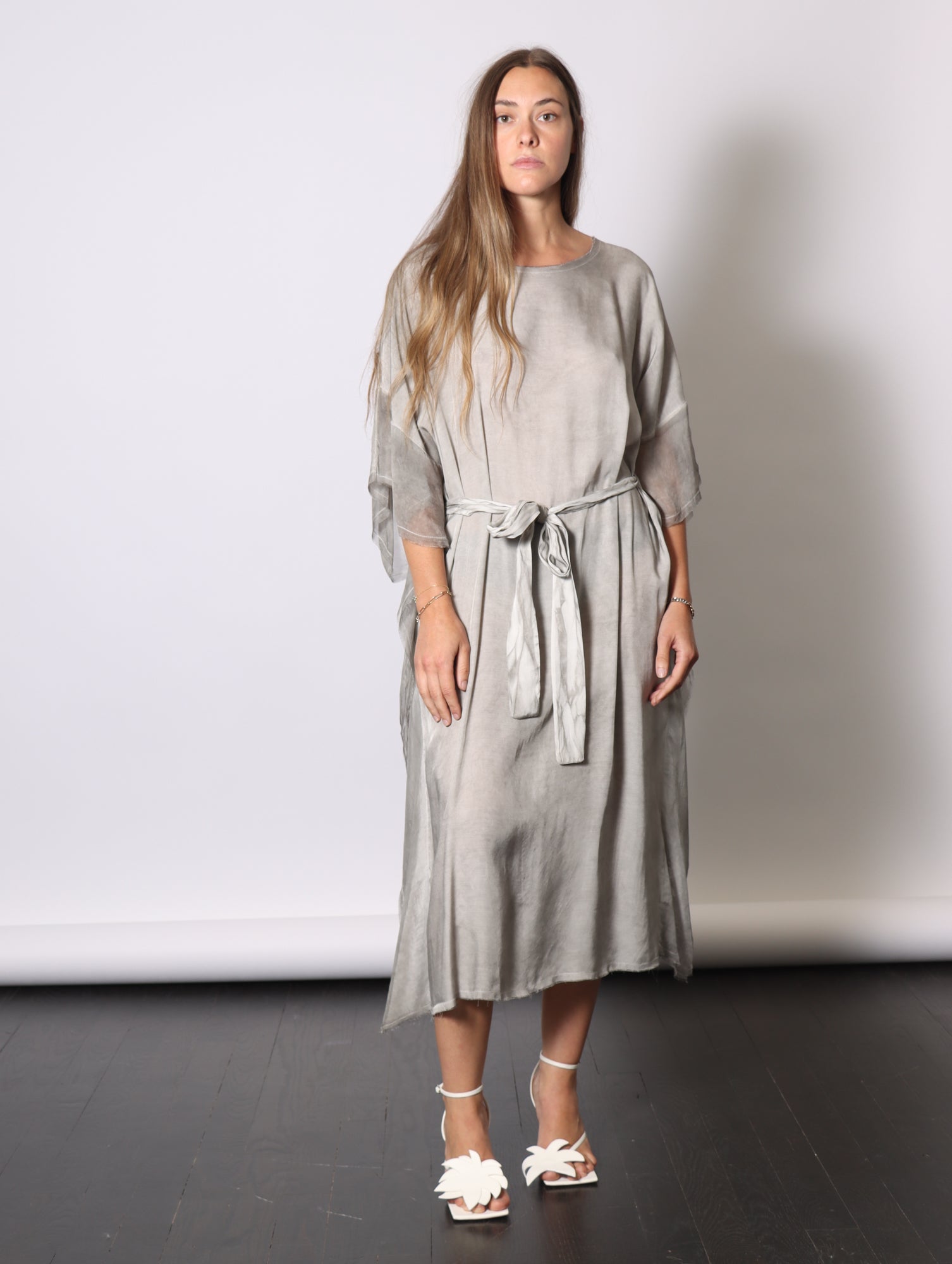 Maxi Insert Dress in Grey Shadow by Sanctamuerte-SANCTAMUERTE-Idlewild-Cincinnati