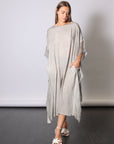Maxi Insert Dress in Grey Shadow by Sanctamuerte-SANCTAMUERTE-Idlewild-Cincinnati
