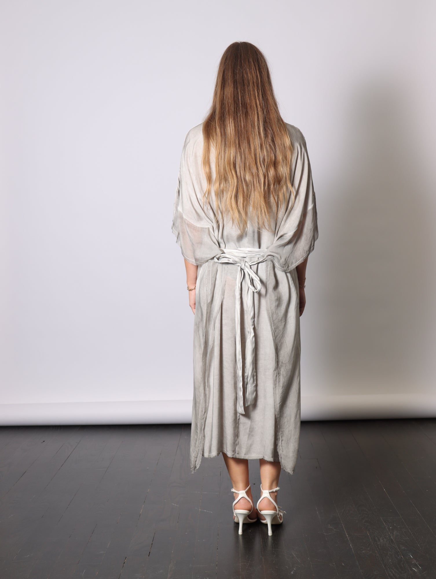 Maxi Insert Dress in Grey Shadow by Sanctamuerte-SANCTAMUERTE-Idlewild-Cincinnati