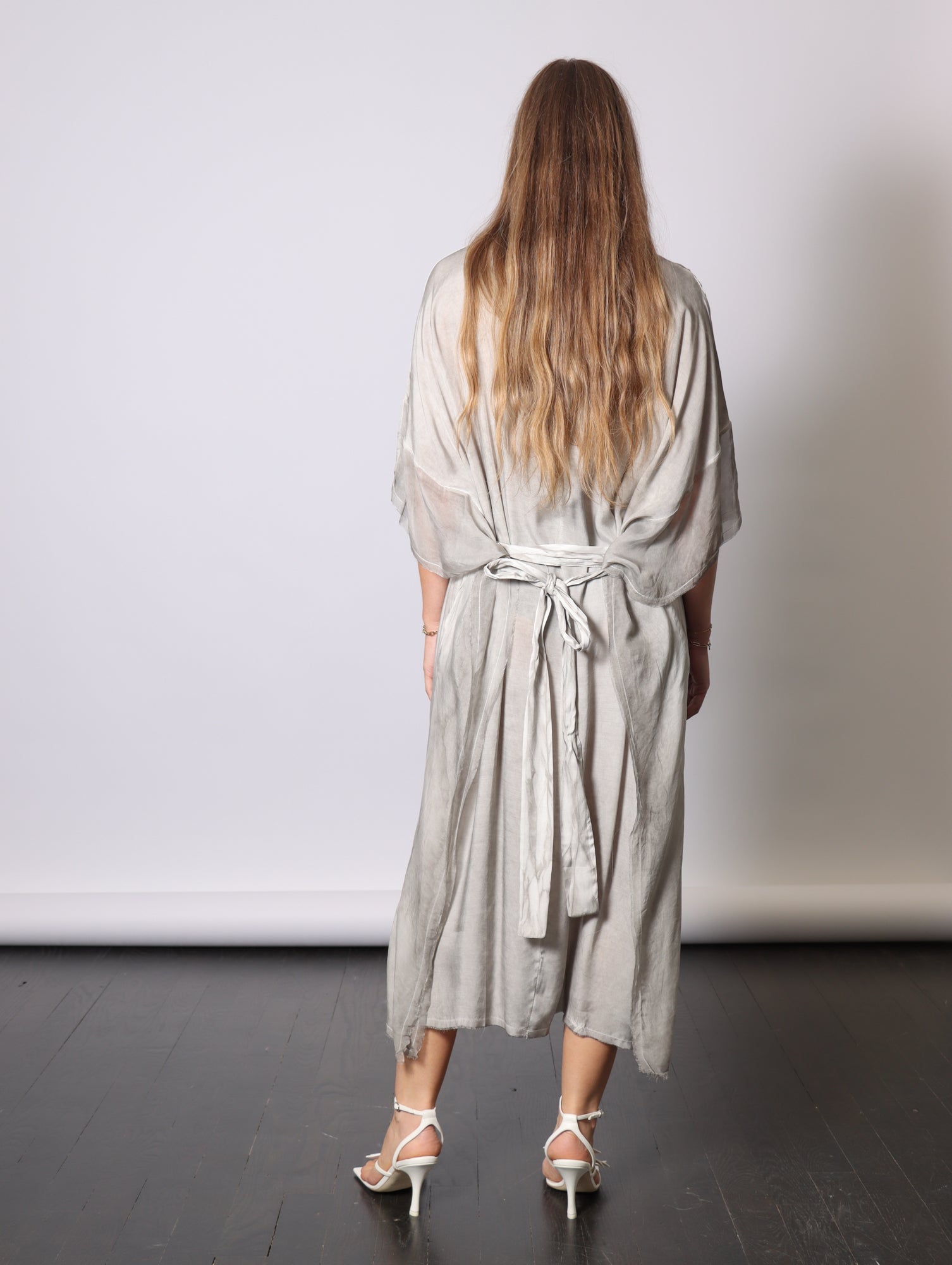 Maxi Insert Dress in Grey Shadow by Sanctamuerte-SANCTAMUERTE-Idlewild-Cincinnati