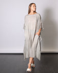 Maxi Insert Dress in Grey Shadow by Sanctamuerte-SANCTAMUERTE-Idlewild-Cincinnati