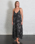 Maxi Slip Dress in Ash Grey by Sanctamuerte-Dresses-SANCTAMUERTE-Idlewild
