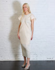 May Monthly Colors Dress in Ivory by Pleats Please Issey Miyake-Pleats Please Issey Miyake-Idlewild-Cincinnati