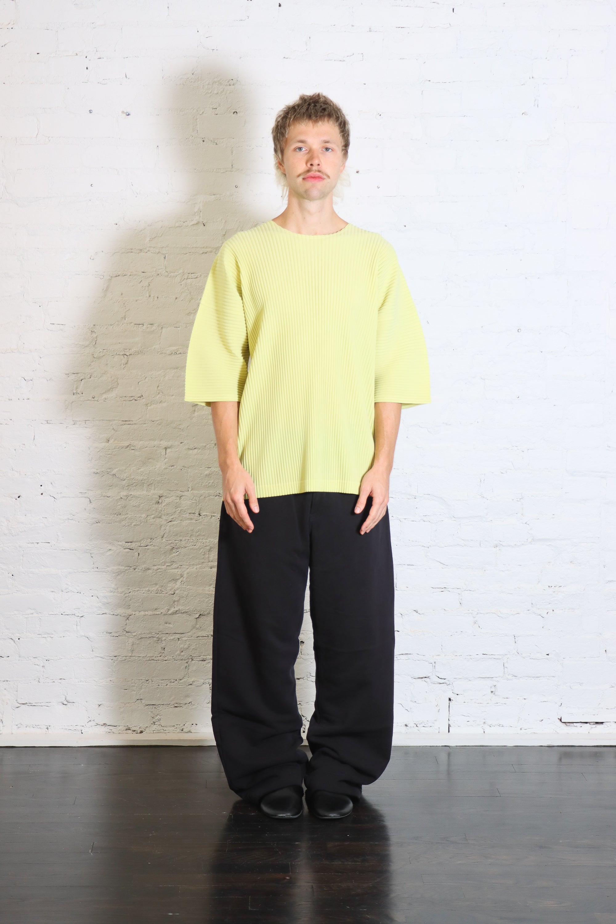 May Monthly Colors Tee Shirt in Zucchini Yellow by Homme Plissé Issey Miyake-Homme Plissé Issey Miyake-Idlewild-Cincinnati