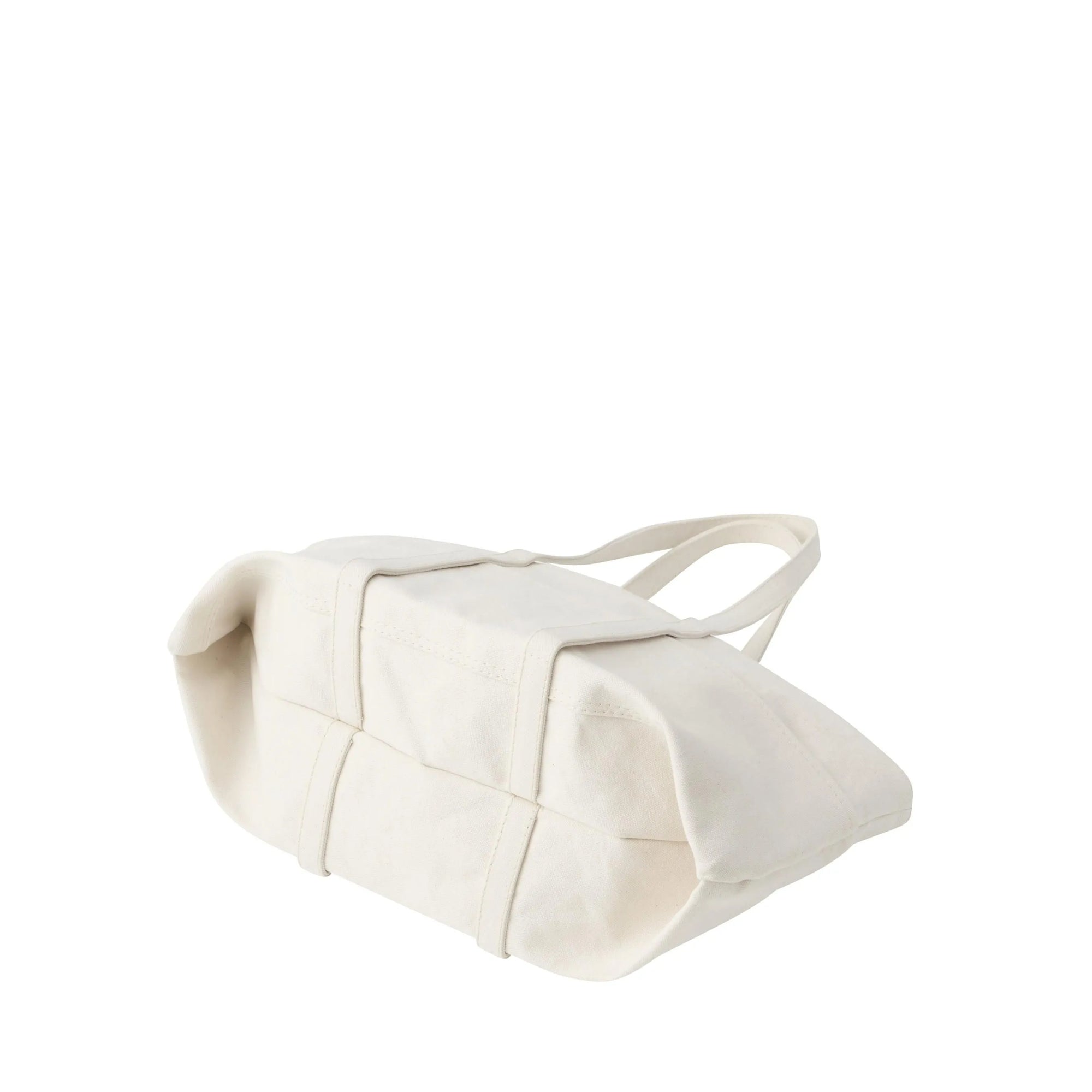 Medium Washed Canvas 6 Pocket Tote in White by Amiacalva-Amiacalva-Idlewild-Cincinnati