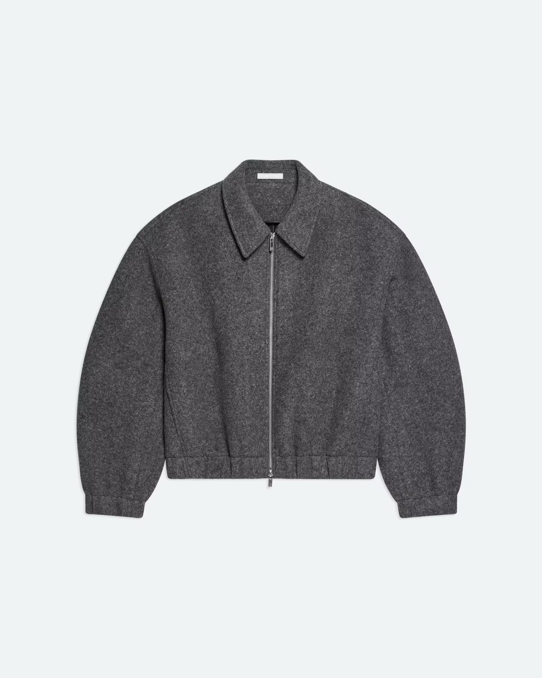 Men's Shell Bomber in Grey Melange/Black by Helmut Lang-Helmut Lang-Idlewild-Cincinnati