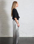 Metallic Nylon Winslow Pant in Silver by Tibi-Pants-Tibi-Idlewild