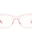 Miklos Readers in Clear Pink by Caddis-Sunglasses-Caddis Eyewear-Idlewild