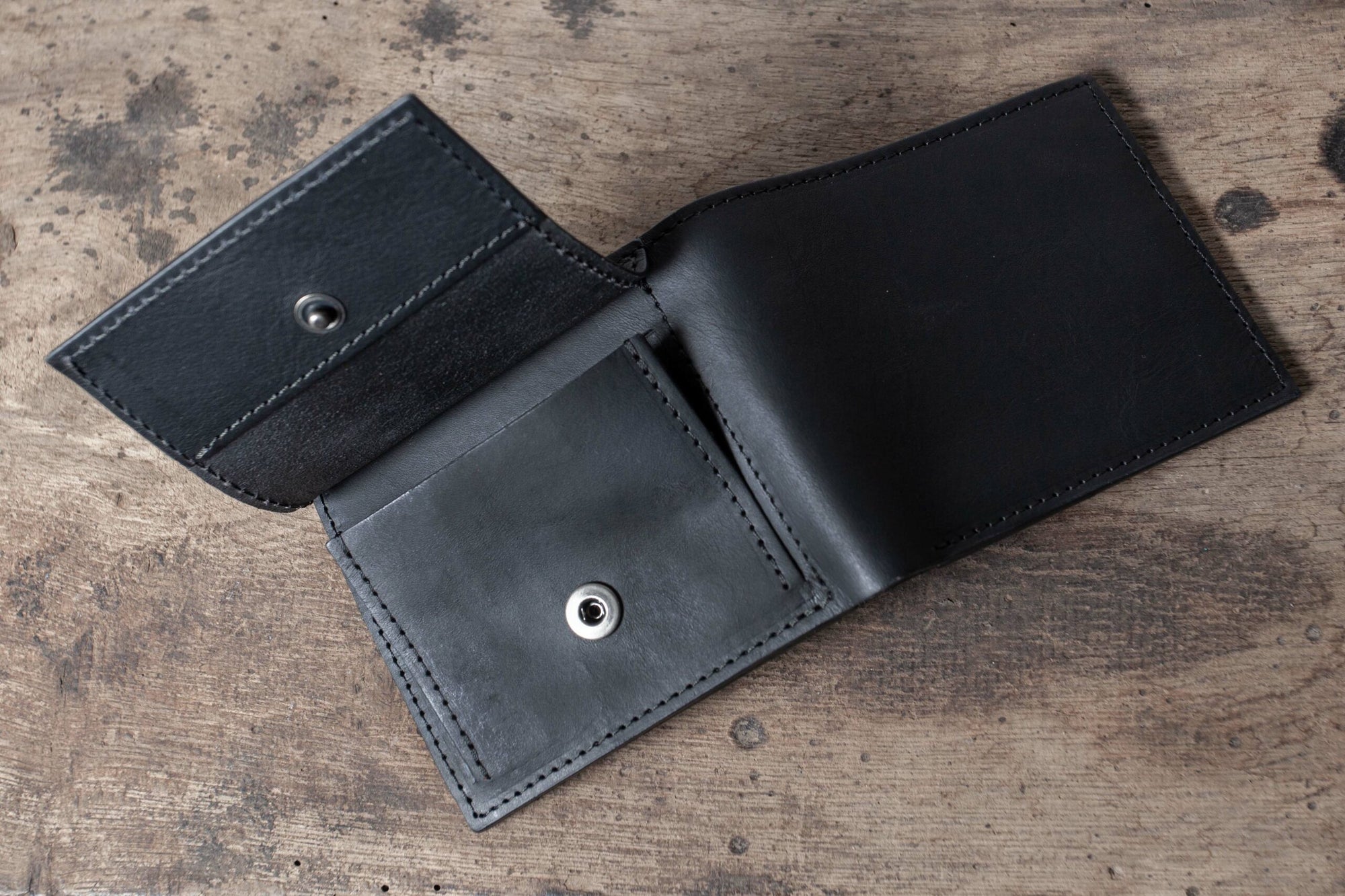 Minimalistic Wallet in Black by Miranda Kaloudis-Bags-MDK-Idlewild